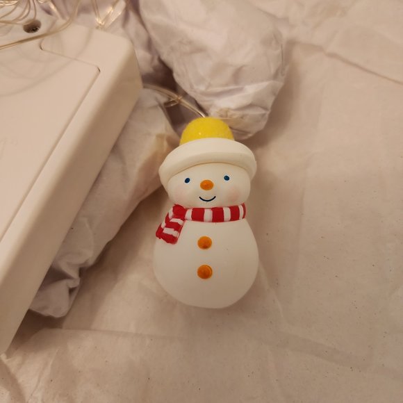 Hallmark Gumdrop Snowman 10-Light Christmas String Lights, 10' NEW - Picture 4 of 4